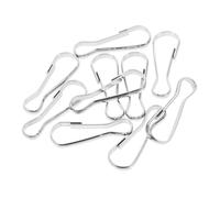 Healifty Lot de 10 Crochets Ressort en Acier Inoxydable 30 Mm, Fixation Hamac pour Animaux de Compagnie, Clips Mât Drapeau Multifonctions, pour Suspendre Mangeoires, Jouets et Tunnels