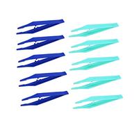 Healifty Lot de 10 pinces jetables en plastique Couleur aléatoire