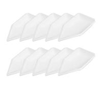 Healifty Lot de 10 Plateaux de Pesée en Plastique Grand Format Coupelles de Pesée Portables pour Laboratoire Récipients Réutilisables pour Poudres et Liquides Matériel de Chimie Précis