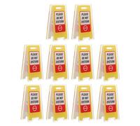 Healifty Lot de 10 Porte-Étiquettes à Pince en Acrylique Transparent « Ne Pas Déranger » - Panneau Indicateur de Bureau Compact pour Mémos et Notes Accessoire de Bureau Humoristique