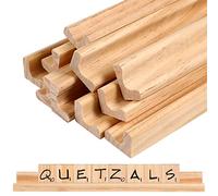 Healifty Lot de 10 Porte-Lettres Anglaises en Bois Support Lettre Alphabet pour Décoration Loisirs Créatifs Et Apprentissage des Enfants 7.48 X 0.79 X 0.75 in