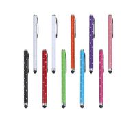 Healifty Lot de 10 Stylets Capacitifs pour Téléphone et Tablette, Stylo Écran Tactile en Métal Solide, Léger et Fin, pour Dessin et Prise de Notes, Compatible Écrans Capacitifs