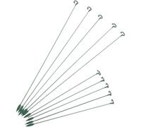 Healifty Lot de 10 Supports en Fer Vert pour Plantes en Pot, Anneaux de Fixation 37 Cm et 58 Cm, Supports Stables pour Orchidées, Rosiers et Plantes Grimpantes D’intérieur, Tuteurs