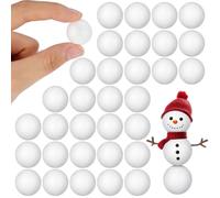 Healifty Lot de 100 boules de polystyrène rondes de 2 cm pour bricolage, modélisation artisanale, bricolage, festival, mariage, fête, En polystyrène, 100 pièces., 2 cm