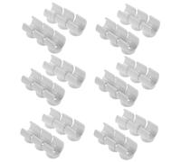 Healifty Lot De 100 Clips De Fixation Pour Tube En Aluminium Et Plastique Colliers De Serrage Robustes Pour Tuyaux En Pvc Colliers De Serrage Pour Tuyaux En Pvc