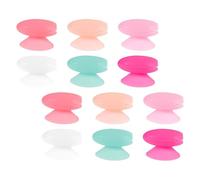 Healifty Lot de 12 Capuchons en Silicone Semi-Transparents pour Pinceaux à Lèvres - Protections Anti-Poussière Réutilisables Couleurs Variées - Étuis de Voyage Compacts pour Applicateurs