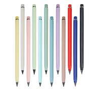 Healifty Lot de 12 Crayons Éternels sans Encre pour Dessin, Plastique Solide, Design Créatif, Adaptés aux Étudiants, Présent pour Amis et Récompenses Scolaires