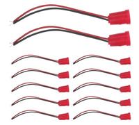 Healifty Lot de 12 Douilles à Vis Miniature E12 en Plastique Rouge Résistantes la Chaleur pour Petite Lampe Décorative Style Lanterne avec Fil de 11cm pour Éclairage Domestique