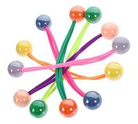 Healifty Lot de 12 Élastiques à Cheveux à Double Boule en Acrylique, Haute Élasticité et Antidérapants, pour Queue de Cheval, Accessoires Polyvalents pour Adultes et Adolescents