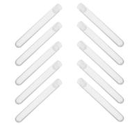 Healifty Lot de 15 Tubes à Essai en Plastique Transparent avec Bouchons, Porte-pinceaux de Maquillage Vide, Rangement Compact et Portable pour Pinceaux à Cils, Voyage et Organisation Salle