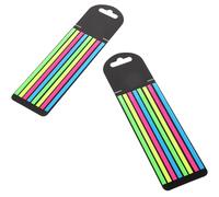 Healifty Lot de 2 Bandes de Lecture Fluorescentes PET, Fines et Portables, Marqueurs de Phrases Colorés pour Bureau et École, Accessoire de Surbrillance Professionnelle pour Lecture
