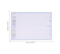 Healifty Lot de 2 Calendriers Muraux Annuels 2025-2026 Format Jumbo Horizontal et Vertical Affiche Calendrier Scolaire et Agenda Mural Réutilisable pour Bureau Maison et Études Surface