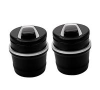 Healifty Lot De 2 Cendriers Multifonctions Pour Voiture Avec Couvercle Led, En Plastique Robuste, Étanche, Portable, Accessoire Auto Pour Usage Intérieur Et Voyage