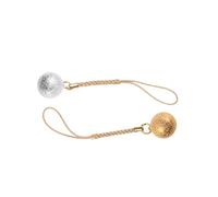 Healifty Lot De 2 Cloches Suspendues Japonaises Petits Accessoires En Cuivre Avec Pompon, Décoration Suspendue Pour Étui De Téléphone, Présent Symbolique Paix Et Tranquillité