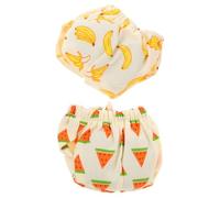 Healifty Lot de 2 Couches Réutilisables M pour Petits Animaux, Pantalons Souples en Tissu Absorbant et Élastique, Protection Anti-fuites pour Écureuils et Cobayes - Sorties et Voyages
