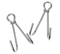 Healifty Lot de 2 Crochets de Plongée sous-Marine en Acier Inoxydable 316, Double Hameçon Robuste, Résistant à la Corrosion, Accessoire pour Plongée et Snorkeling en Milieu Marin