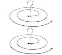 Healifty Lot De 2 Étendoirs À Linge en Spirale Cintre pour Draps Et Couvertures Séchoir À Linge pour Serviettes De Bain Gain De Place pour Buanderie Et Maison 16.54 Pouces