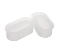 Healifty Lot de 2 Moules Ovales en Silicone pour Pots de Fleurs Moules pour Jardinières en Béton Résistants Haute Température Démoulage Facile pour Plantes Succulentes et Loisirs