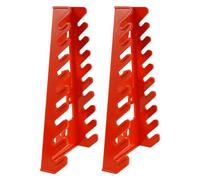 Healifty Lot de 2 Panneaux Perforés Muraux en Plastique Rouge, Support de Rangement pour Clés et Outils à Main, Organisateur D'atelier Multi-niveaux pour Garage et Espace Industriel