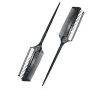 Healifty Lot de 2 Pinceaux Applicateurs Double Face pour Coloration Capillaire, Brosses à Teinture en Plastique Légères et Portables, Peignes à Teindre pour Usage Professionnel