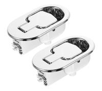 Healifty Lot de 2 Poignées de Déverrouillage pour Fauteuil Inclinable et Canapé Pièces de Rechange Rondes Électrolytique Noires Adaptées aux Meubles de Bureau et Fauteuils Relax Poignée