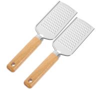Healifty Lot de 2 Râpes à Fromage en Acier Inoxydable Poignées en Bois Multifonction pour Fromage Légumes et Truffes Ustensiles Cuisine Pratiques et Solide pour Usage Ménager
