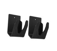 Healifty Lot de 2 Supports Muraux Noirs pour Lecteur de Codes-Barres en Plastique, Fixation Sécurisée et Design Mural, Compatible pour Entrepôt et Commerce