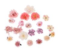 Healifty Lot De 21 Barrettes à Cheveux à Fleurs 3d En Tissu Rose Violet, Décorations Pour Filles Et Demoiselles D’honneur, Accessoires Pour Coiffures D’été Et Occasions Spéciales