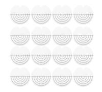 Healifty Lot de 25 Gabarits D'espacement Ronds Transparents pour Protection Thermique Extensions de Cheveux Accessoires Coiffure Professionnels Usage Salon et Domicile