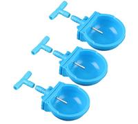 Healifty Lot de 3 Bols Automatiques Bleus pour Lapins en Plastique Résistant, Distributeurs D’Eau Anti-Morsure, Grosse Capacité, Faciles à Fixer et Nettoyer, pour Cage Petits Animaux