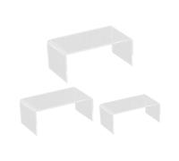 Healifty Lot De 3 Étagères à Chaussures En Acrylique Transparent, Support D'affichage U-forme, Pour Centre Commercial Et Magasin, Présentoir D'articles Sportifs Polyvalent Et Résistant
