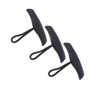 Healifty Lot de 3 Poignées de Transport Robustes pour Kayak et Canoë avec Cordon Poignée de Traction Antidérapante Noire Accessoires de Rechange pour Bateau pour Activités Nautiques