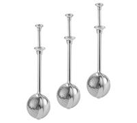 Healifty Lot de 3 Saupoudreurs en Acier Inoxydable Tamis à Farine Portatif à Maille Fine Tamis à Sucre Glace pour Pâtisserie Saupoudreur D’Épices Léger et Ergonomique Outil de Cuisson