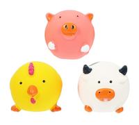 Healifty Lot de 3 Sets de Sets de Jouets à Mâcher en Latex pour Chien, de Dentition Interactif Forme Unique, Design Créatif, Sûr pour Animaux de Compagnie