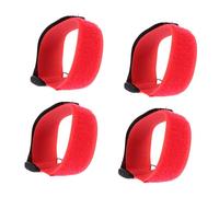 Healifty Lot de 4 Colliers Silencieux Anti-Bruit pour Coqs en Nylon Rouge, Ajustables sans Nœud, Accessoires pour Volailles, Ceinture de Cou Pratique pour Réduire Le Chant Excessif, Usage