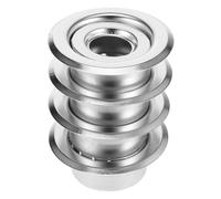 Healifty Lot de 4 Couvercles de Gicleur Encastrés Dn20 26Mm Plaques Coupe-Feu Standard en Acier Résistant à la Chaleur pour Système Sprinkler Plafond Garniture Décorative pour Bureaux et