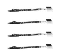 Healifty Lot de 4 Crayons à Sourcils avec Peigne et Taille-crayon, Noir et Marron, Compact et Portable, pour Maquillage Naturel des Sourcils, Femmes, Usage Quotidien et Voyage