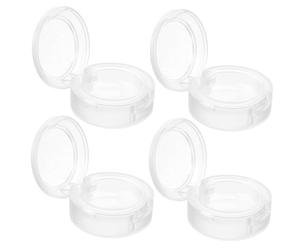 Healifty Lot de 4 Godets Vides pour Fard à Paupières 26 MM en Plastique Blanc Mat, Palettes de Maquillage Compactes Légères, Boîtes Cosmétiques pour Voyage et Usage Quotidien