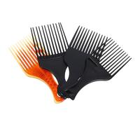 Healifty Lot de 4 Peignes en Plastique pour Cheveux Afro, Peigne à Dents Larges pour Coiffure Hommes, Set Multifonction pour Coiffage, Démêlage et Massage Cuir Chevelu, Outils Portables