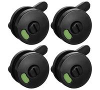 Healifty Lot de 4 Serrures de Porte Commerciale sans Clé en Nylon Indicateur D’Occupation pour Toilettes Publiques Verrou de Cabine de Toilettes Facile à Installer Serrure pour Porte de