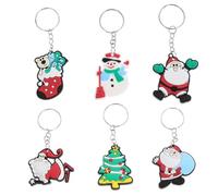 Healifty Lot de 48 Porte-clés en Forme de Bonhomme de Neige avec Sapin de Noël