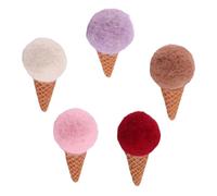 Healifty Lot de 5 Décorations en Feutrine Imitation Crème Glacée Couleurs Aléatoires pour Décoration de Bouquet Fournitures de Bricolage et Accessoires Créatifs pour Couleur Aléatoire