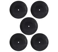 Healifty Lot De 5 Disques Vinyles Vierges 7 Pouces Décoration Murale Vintage Pour Salon Chambre Décoratif Style Rétro Événement Maison