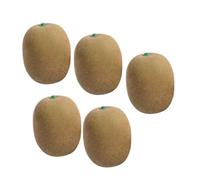 Healifty Lot de 5 Modèles de Kiwis Artificiels en Mousse Décoratifs pour Maison et Marché Couleur Vive et Design Haute Simulation
