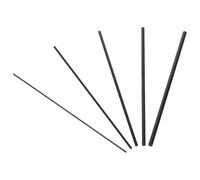 Healifty Lot de 5 Pièces Réparation Canne à Pêche en Fibre de Carbone Solide, Inserts Diamètre 1-3 Mm, 10 Cm, Accessoires Universels pour Spinning et Carpe, Usage Eau Douce et Salée