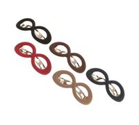 Healifty Lot de 5 Pinces à Cheveux Françaises à Ressort, Clips pour Queue de Cheval et Chignon, Couleurs Variées, Maintien Fort, Accessoire Coiffure Femmes et Filles