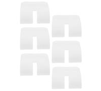 Healifty Lot de 6 Boucles Latérales Blanches en Plastique pour Cage Hamster Taille 60 Clips de Fixation Sécurisés Compatibles Cages Petits Animaux, Accessoires Stabilité Habitat Lapin