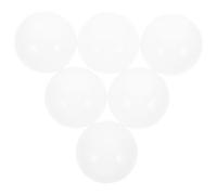 Healifty Lot de 6 Couvercles de Lampe Abat-jour en PC Blanc Plat et Demi-rond pour Ampoules LED Diffusion de Lumière, Design Anti-buée Élégant pour Lustres