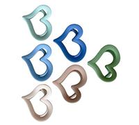 Healifty Lot de 6 Pinces à Cheveux Moyennes de Cœur Pinces à Griffes en Plastique Mat Accessoires pour Cheveux Épais et Fins Clips Décoratifs Multicolores pour Coiffure Quotidienne