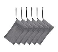 Healifty Lot de 6 Sachets de Savonnette en Filet Gris, Manchons à Savonnette Moussants pour Bain, Paquet Exfoliants Doux pour Peau, Accessoires Pratiques pour Toilette Quotidienne